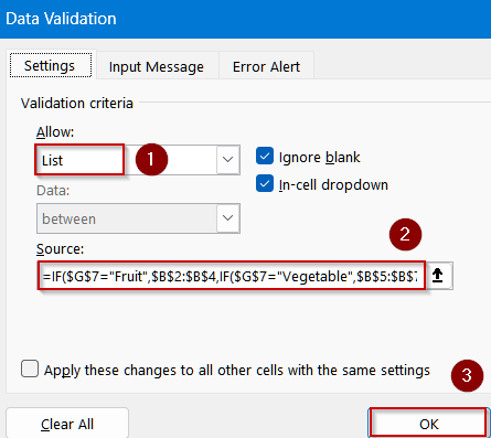 Conditional List Based on Category Selection