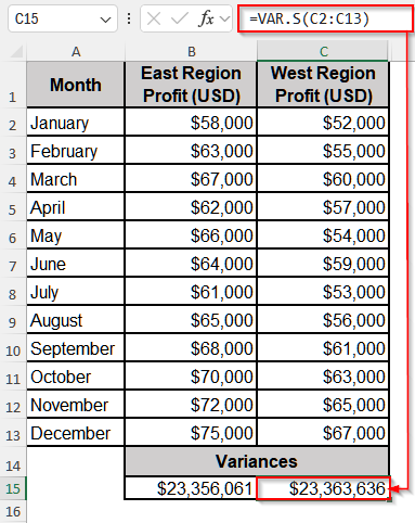 Conduct an Unpaired T Test in Excel with the T.TEST Function