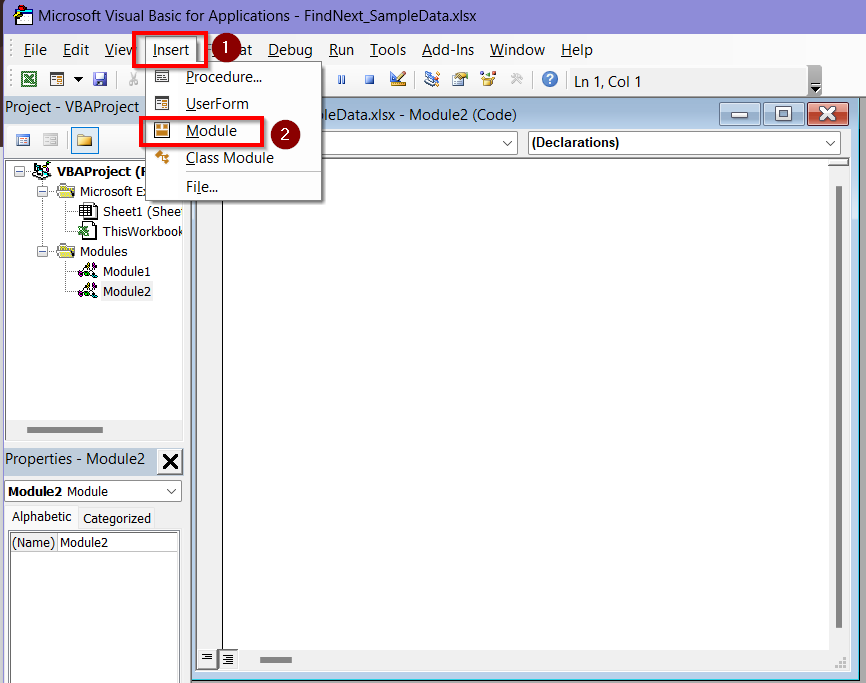Find All Occurrences of a Word Using FindNext Method