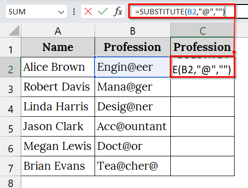 Using the SUBSTITUTE Function to Remove Unwanted Characters from Text Data