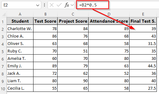 Manually Assigning Weights to Variables (Without Sum)