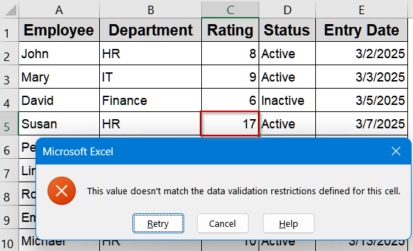 Combine Multiple Validation Rules Using AND and OR Functions