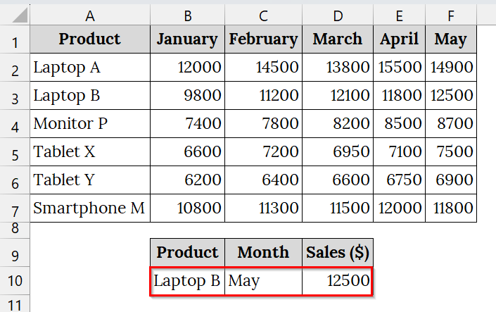 Using a Dynamic VLOOKUP with the MATCH Function