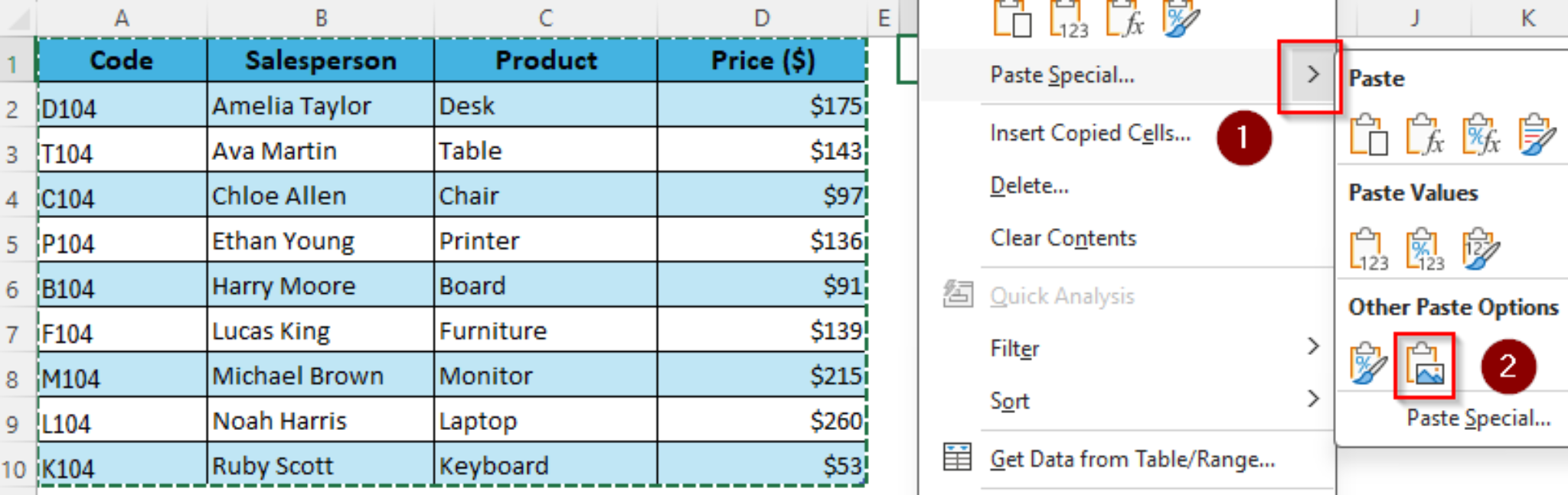 How to Create a Floating Table in Excel (6 Different Ways) - Excel Insider