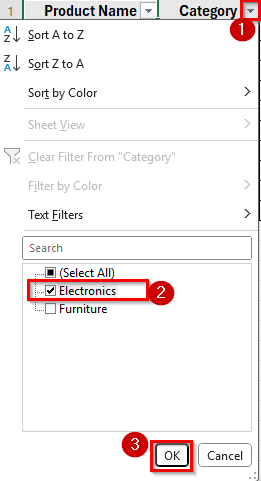 Using COUNTIFS Function with a Helper Column
