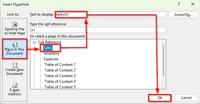 Using Context Menu to Create Table of Contents for Tabs in Excel