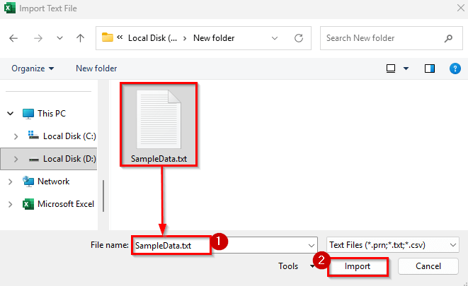 Using the Text Import Wizard to Import Text File with Multiple Delimiters