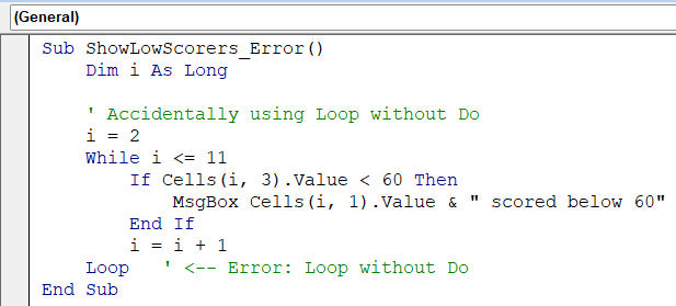 Use For…Next Instead of Do…Loop When Iterating Fixed Ranges