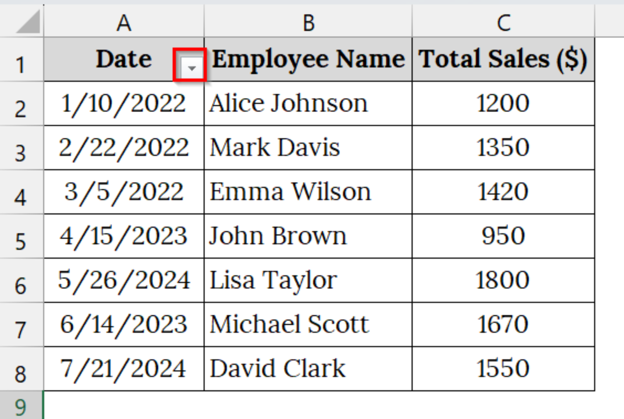 How to Filter Dates by Month and Year in Excel - Excel Insider
