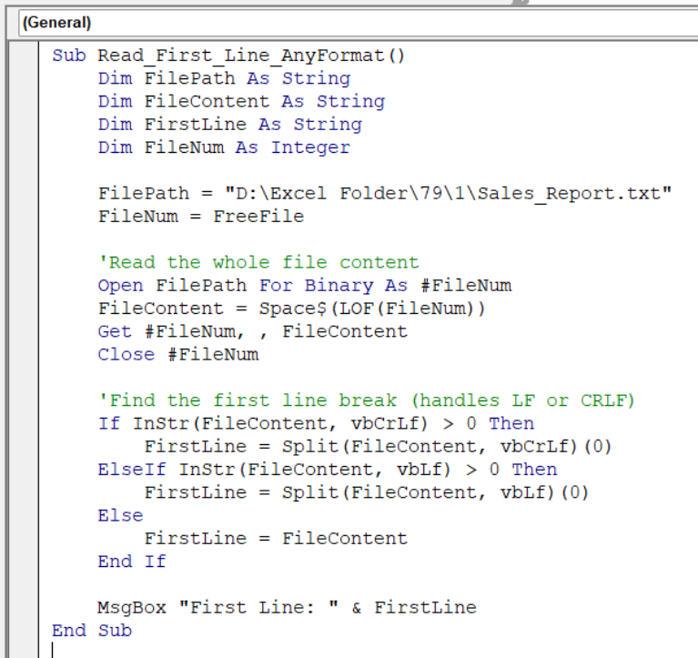 How to Read a Text File Line by Line in Excel VBA (4 Methods) - Excel ...