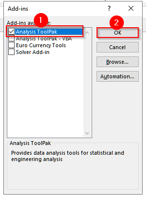 Calculate P-Value With the Data Analysis ToolPak