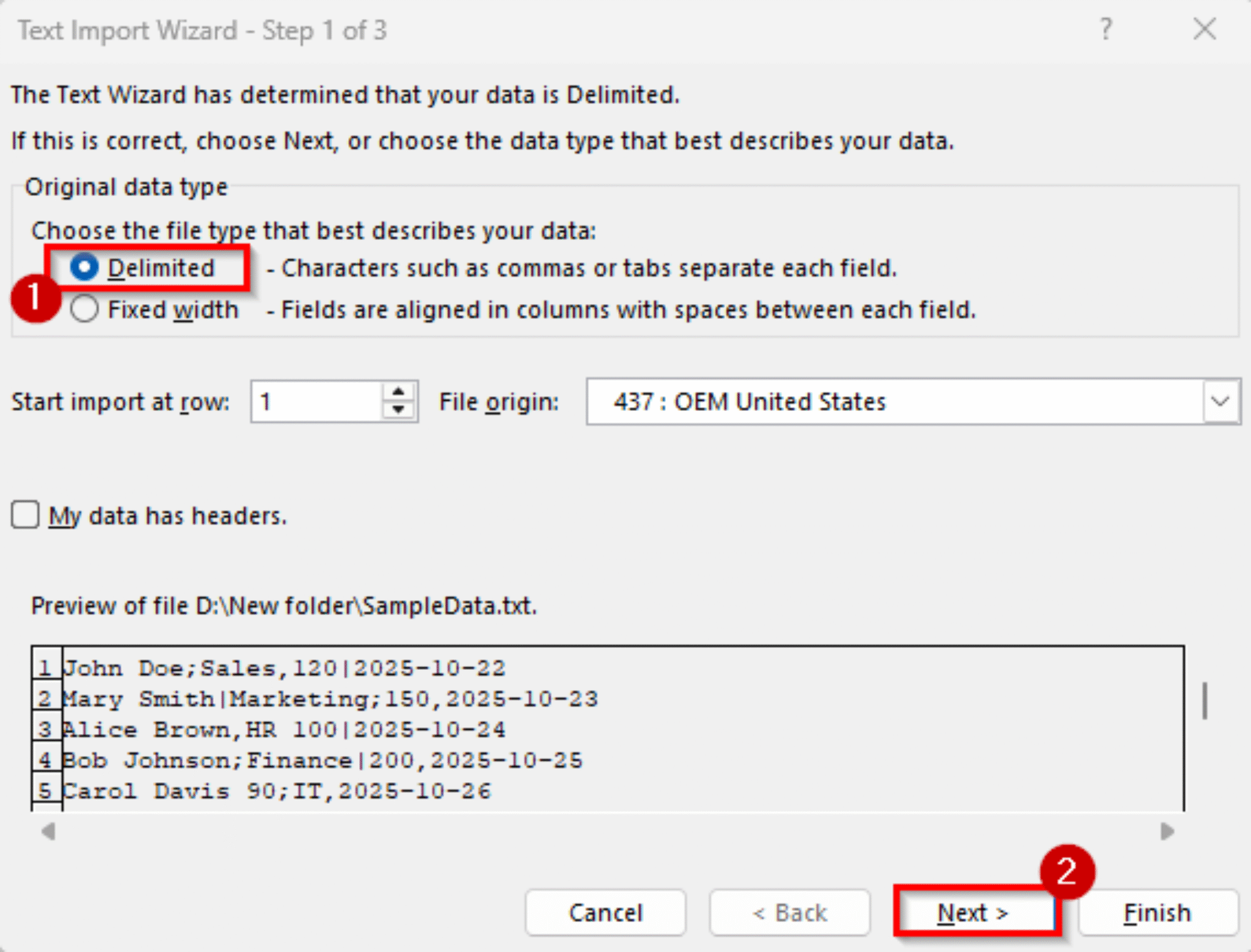How to Import Text File with Multiple Delimiters into Excel - Excel Insider