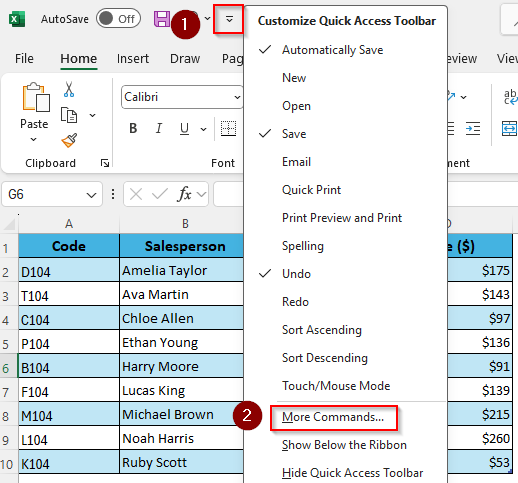 Use the Camera Tool to Make an Excel Table Movable