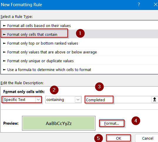 Steps to Create a Drop Down List with Color in Excel