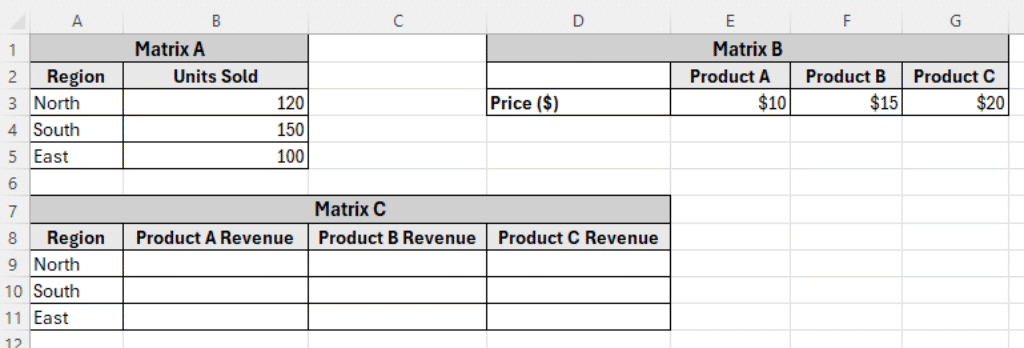 How to Do Matrix Multiplication in Excel (3 Suitable Ways) - Excel Insider