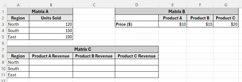 How to Do Matrix Multiplication in Excel (3 Suitable Ways) - Excel Insider