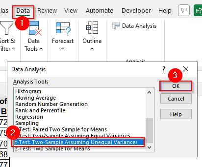 Calculate P-Value With the Data Analysis ToolPak