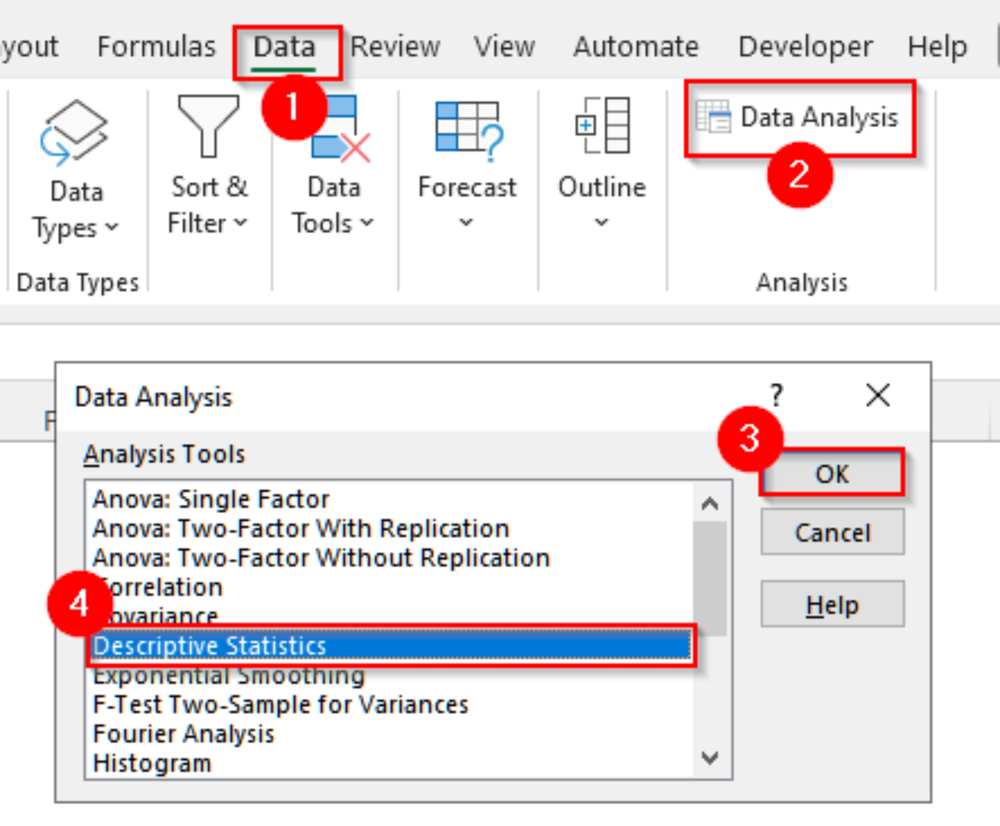 How to Perform Descriptive Statistics in Excel (with Simple Steps ...