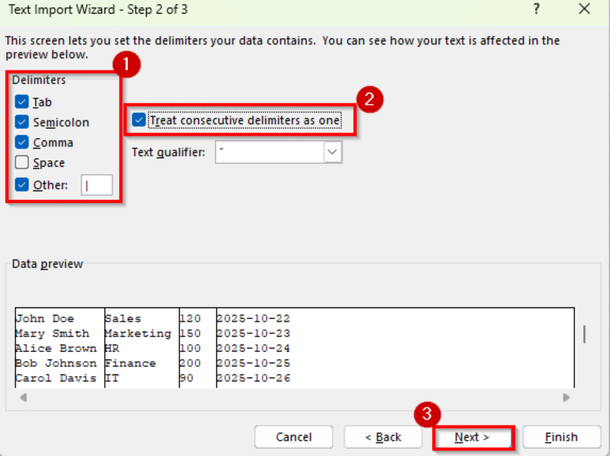 How to Import Text File with Multiple Delimiters into Excel - Excel Insider