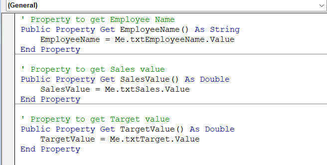 Expose UserForm Values via Public Properties to Pass Value to Module