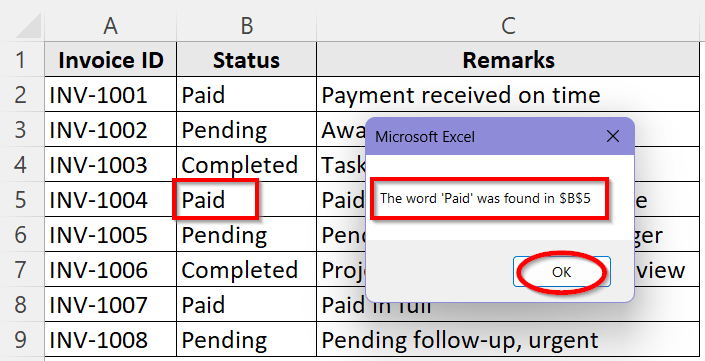 Examples of “If Cell Contains Value Then” Command in Excel
