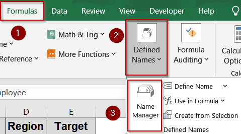 Manage and View All Named Ranges Using the Name Manager