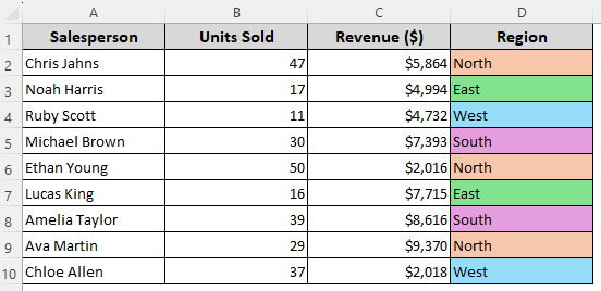 Grouping Similar Texts by Manually Assigning Numbers to Cell Colors