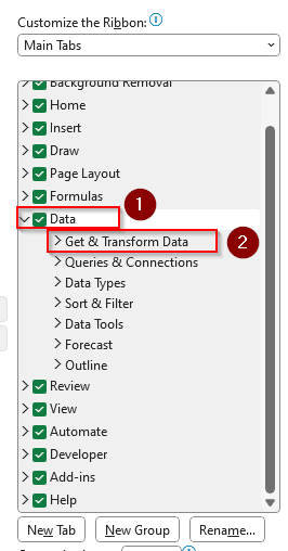 Customize Ribbon to Access the Get Data From Web Feature