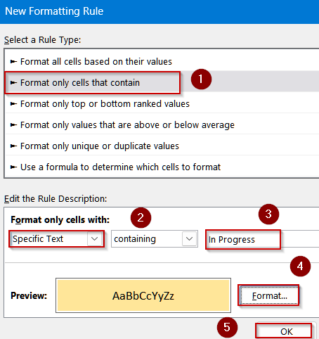Steps to Create a Drop Down List with Color in Excel