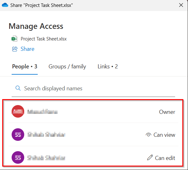 Use Version History and the Manage Access Option to See Who is in a Shared Excel File