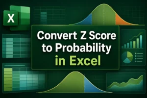 convert z score to probability in excel