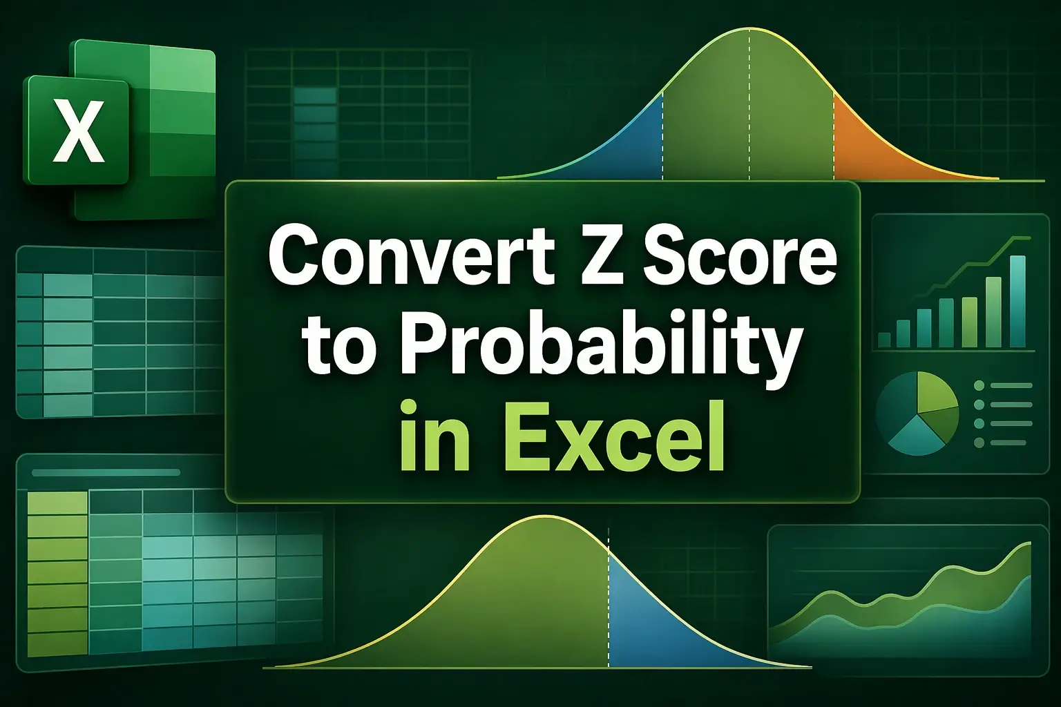convert z score to probability in excel