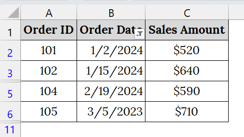 Enable Group Dates From the AutoFilter Menu