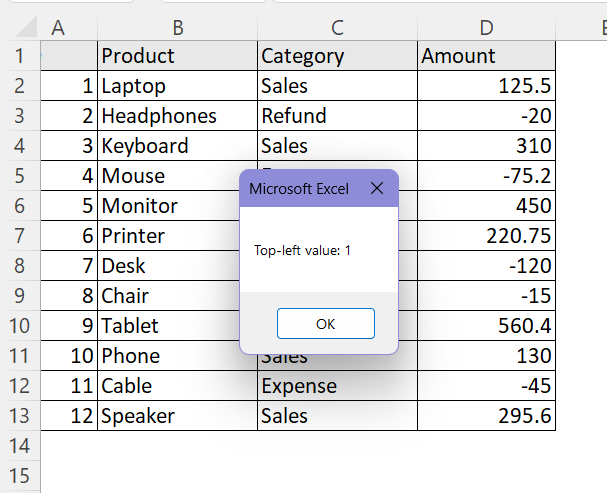 Utilize Range Method to Get Cell Values from Multiple Cells within a Dynamic Range