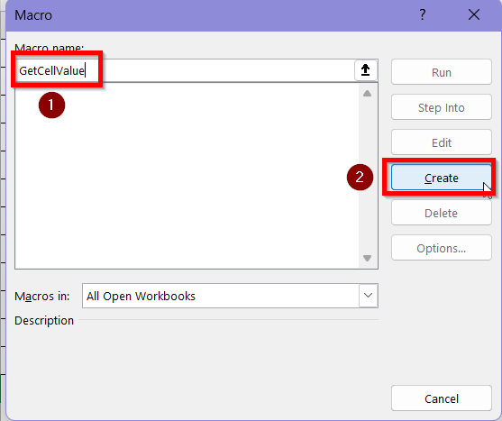 Use Cells(Row, Column) Function to Get Specific Cell Value