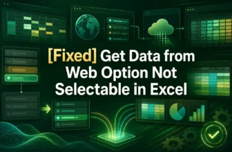 featured image - get data from web option not selectable in excel