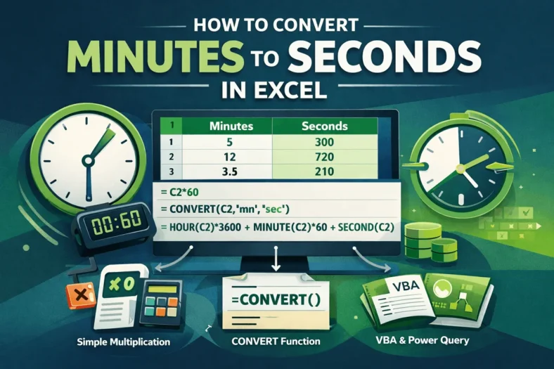 featured image - convert minutes to seconds in excel