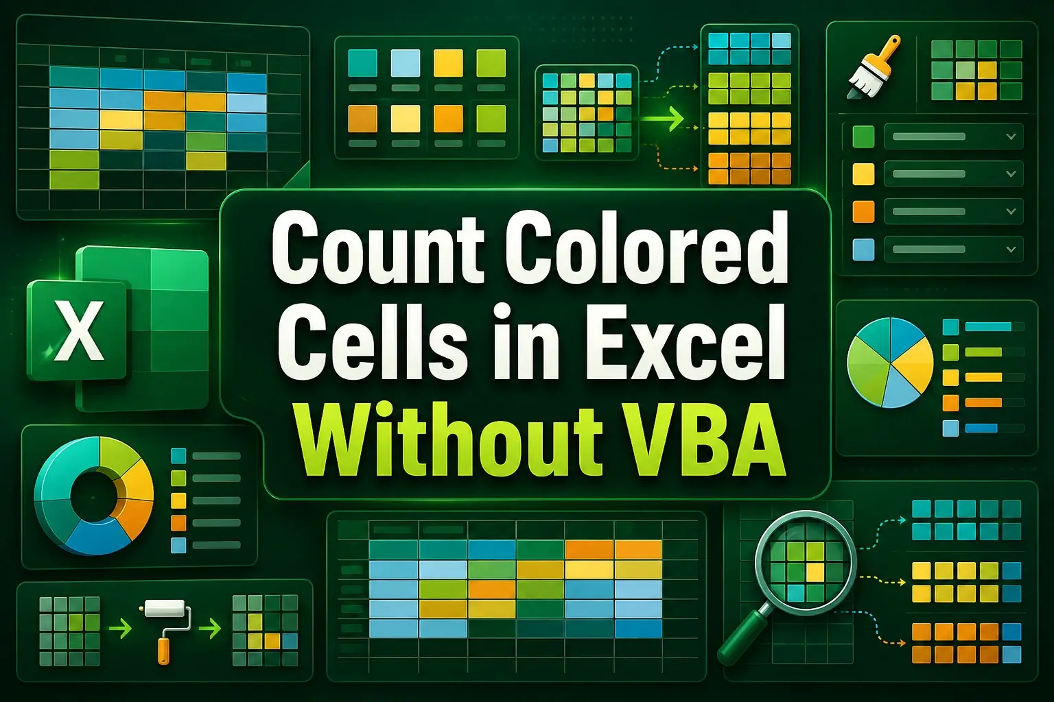 featured image - count colored cells in excel without vba