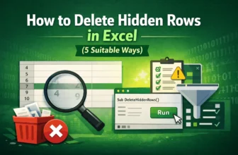 featured image - delete hidden rows in excel