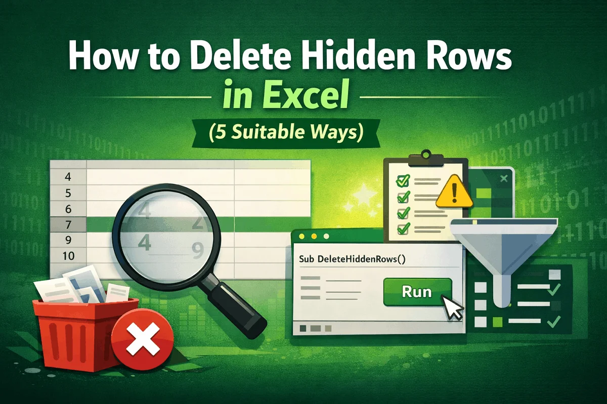 How to Delete Hidden Rows in Excel (5 Suitable Ways) - Excel Insider
