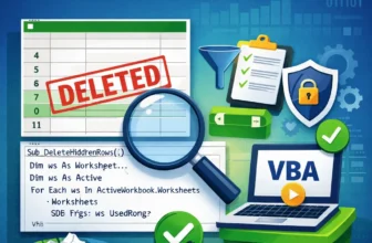 featured image - delete hidden rows in excel