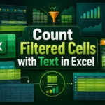 featured image - excel count filtered cells with text