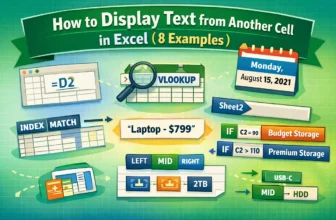 featured image - excel display text from another cell