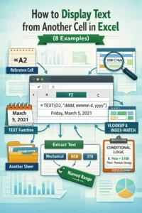 featured image - excel display text from another cell