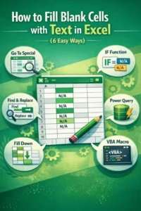 featured image - excel fill blank cells with text