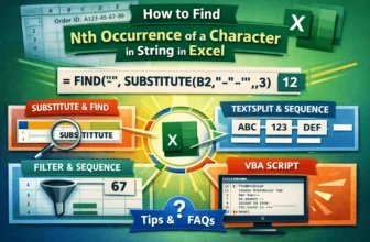 featured image - excel find nth occurrence of character in string
