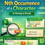featured image - excel find nth occurrence of character in string