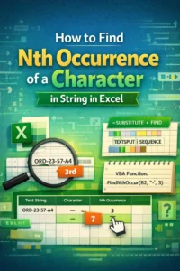featured image - excel find nth occurrence of character in string