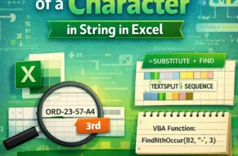 featured image - excel find nth occurrence of character in string