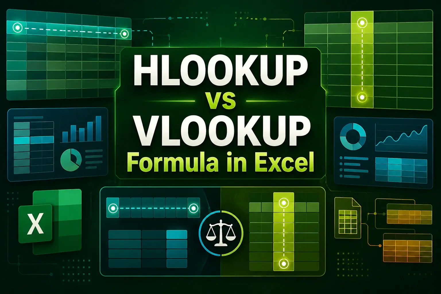 featured image -excel hlookup vs vlookup